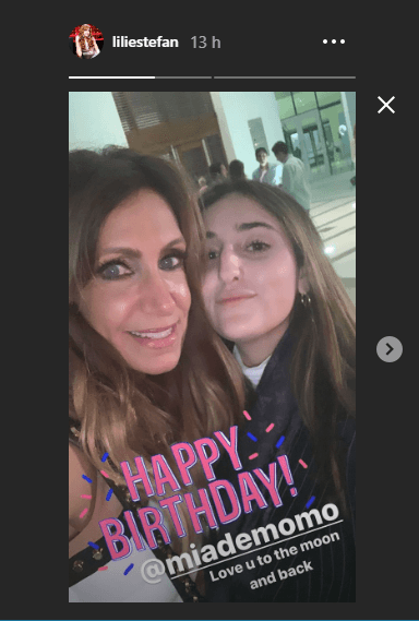 Y volvió a dedicarle un mensaje de felicitación a su sobrina adoptiva.