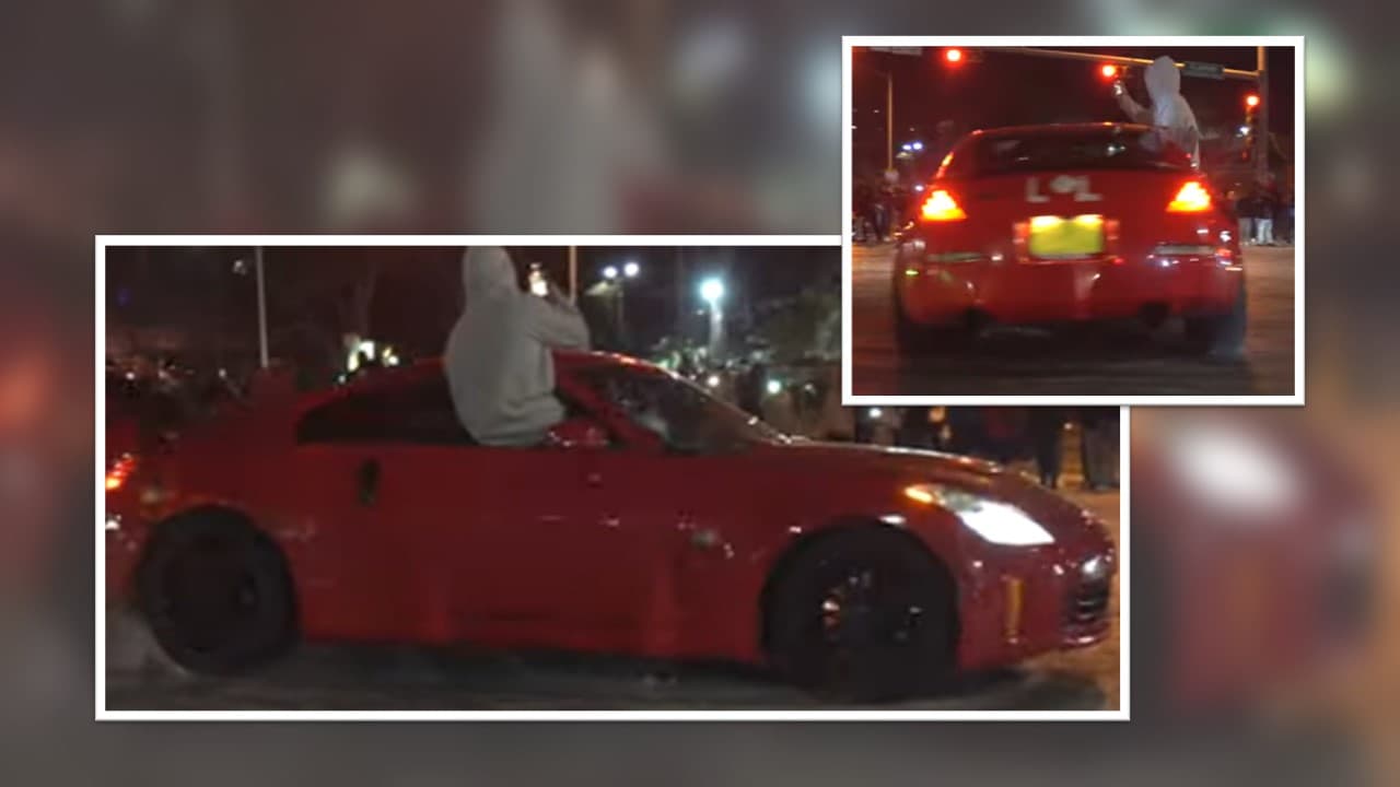 Marca Nissan 2006-2010 modelo 350 Z personalizado de color rojo.