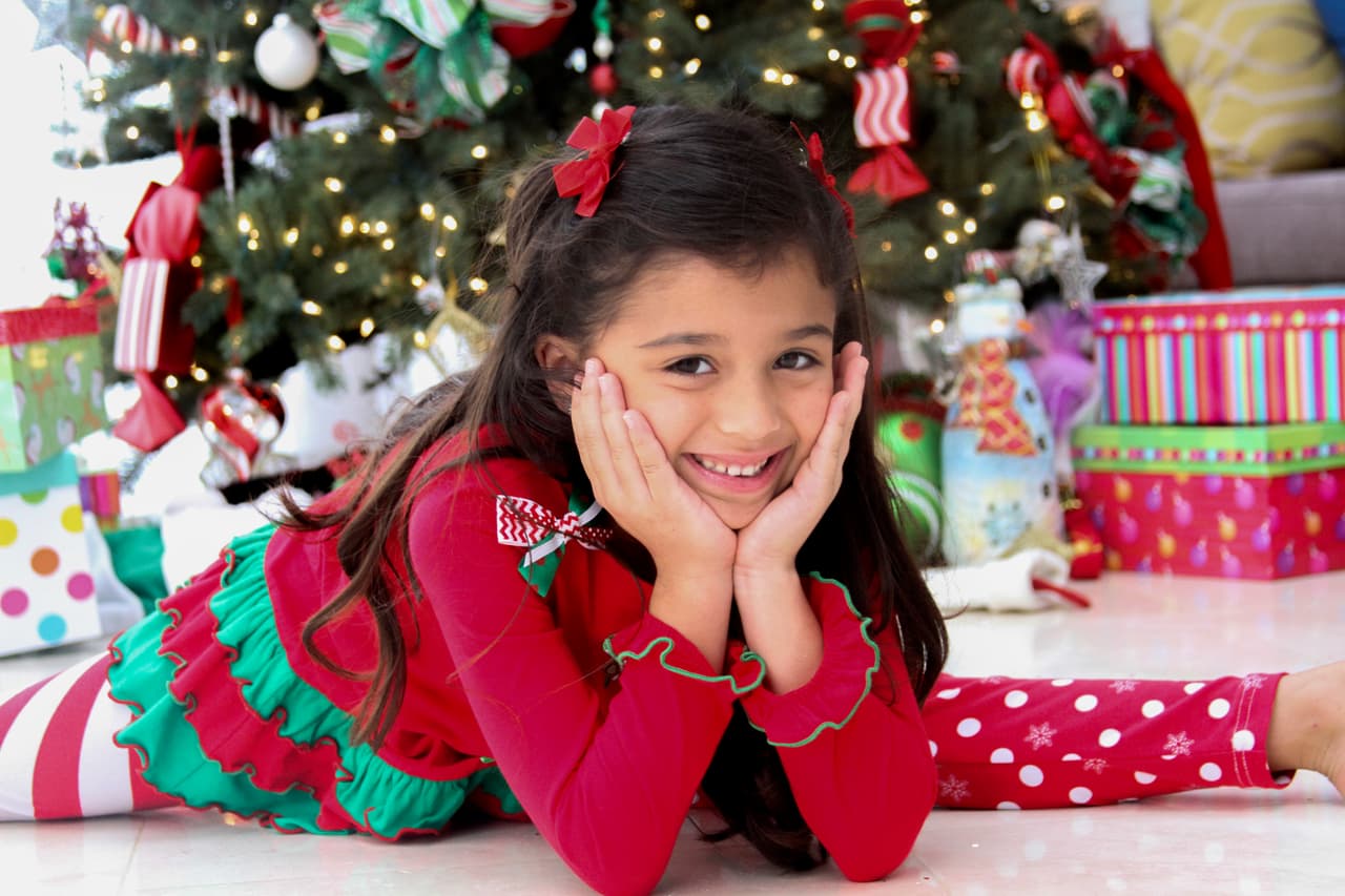 Mia Andrea esta lista para la navidad