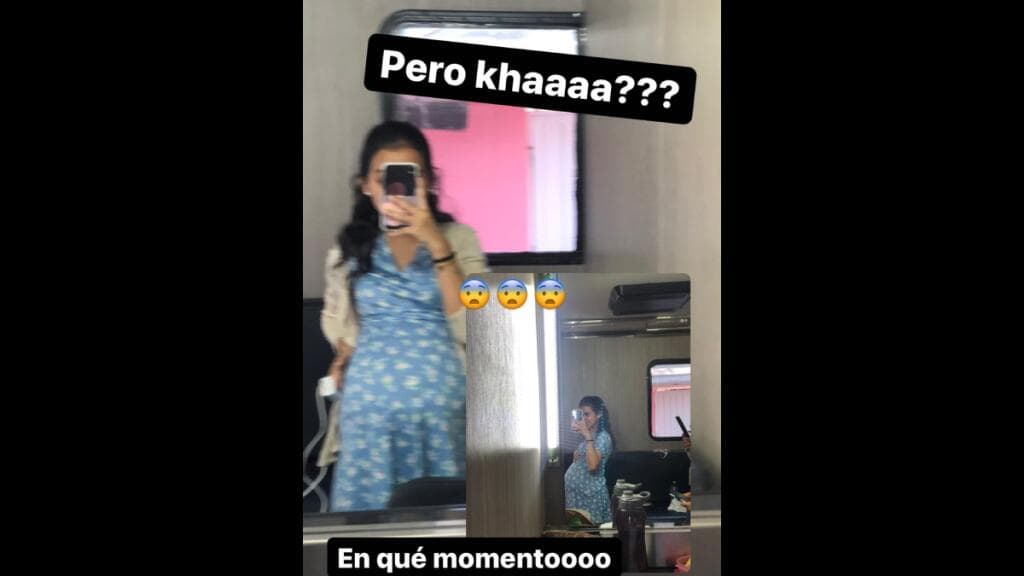 Grecia de Pequeños Gigantes lució pancita de embarazo para un personaje