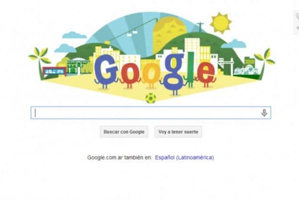 Google dedica su doodle a la Copa del Mundo Brasil 2014