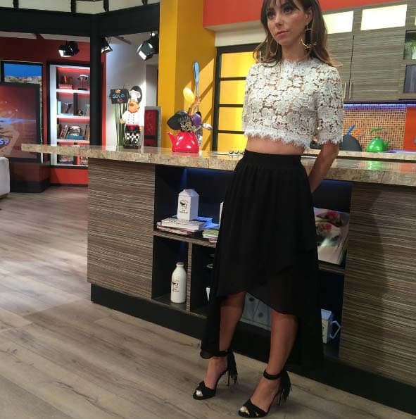 Las faldas largas son un must en el closet de Natalia.