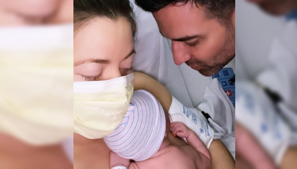 Tras 20 horas de parto nace Skye, la segunda hija de Ximena Duque y Jay Adkins