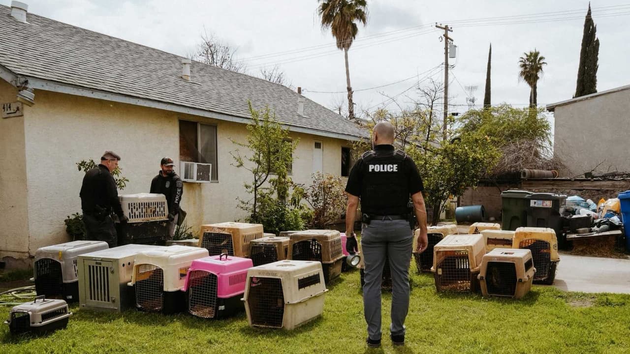 Las propiedades fueron registradas como parte de una investigación de crueldad animal y posibles peleas de perros.