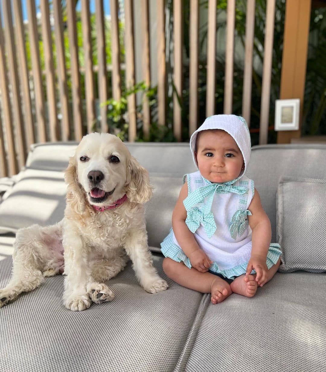 María, quien este mes de abril cumplirá sus primeros 10 meses de vida, recibió el sacramento del bautismo este primer fin de semana de abril.