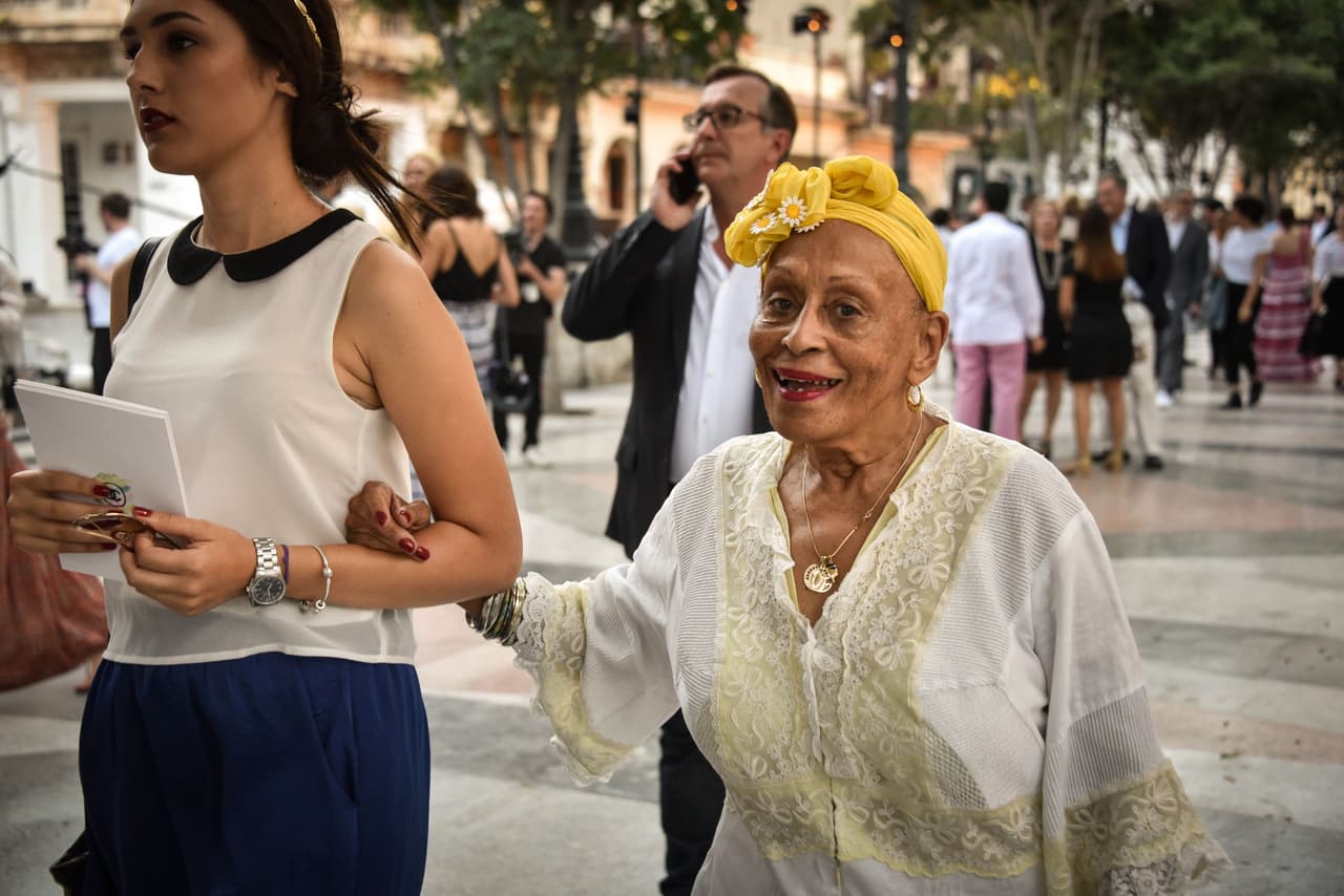 La legendaria Omara Portuondo no podía faltar.