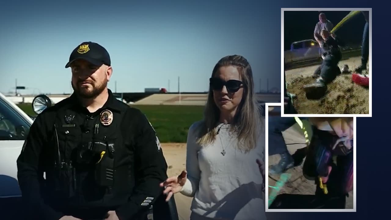 Paseo de policía con su esposa termina en rescate de una familia volcada en un canal en Phoenix