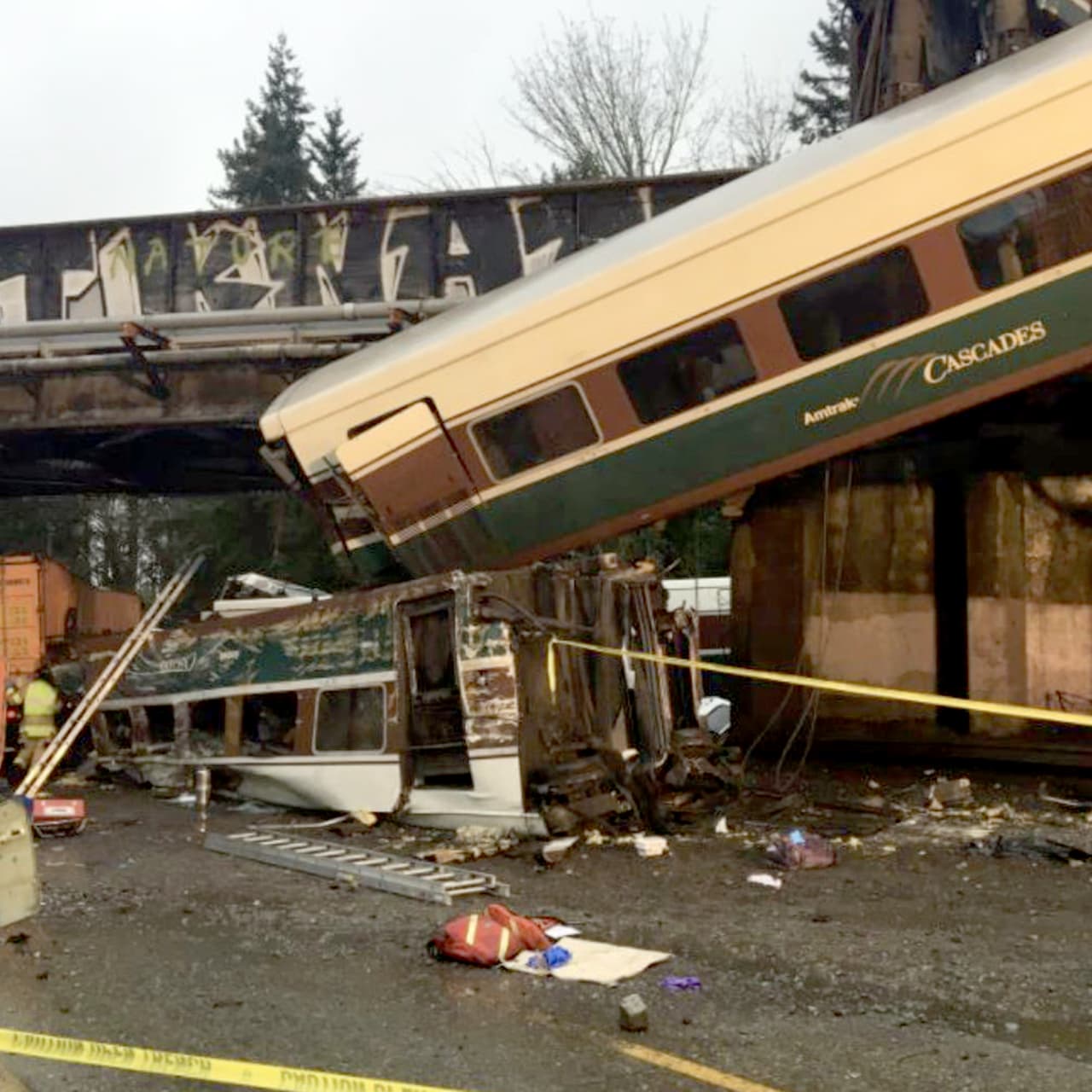 El tren accidentado es el 501, que recorre normalmente la ruta Seattle-Portland.