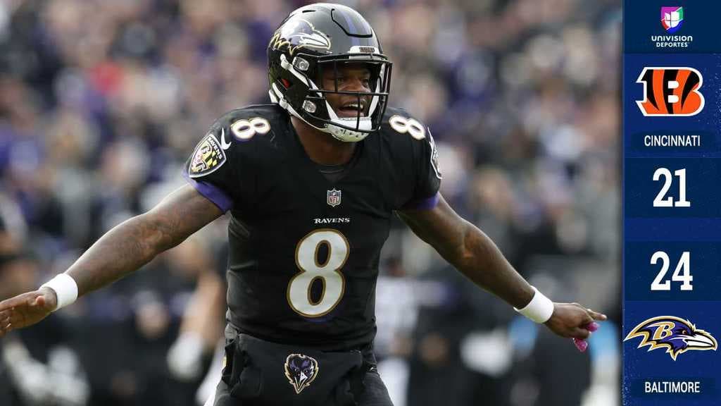 <b>Cincinnati 21-24 Baltimore</b>. El novato Lamar Jackson guió a los Ravens a una importante victoria al correr para 117 yardas y lanzar para 150 para quebraruna racha de tres derrotas seguidas.