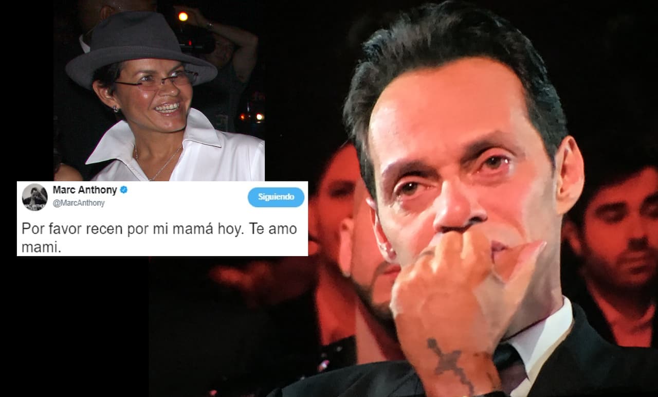 Marc Anthony pide oraciones por su mamá