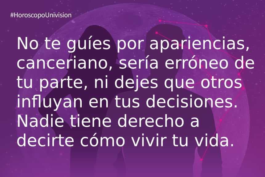 Horóscopo de Cáncer 20 de agosto 2018