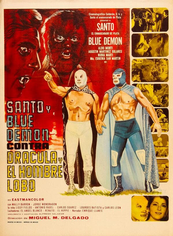 En 1972 protagonizaron una de las películas más conmemoradas, ‘Santo y Blue Demon contra Drácula y el Hombre Lobo’.