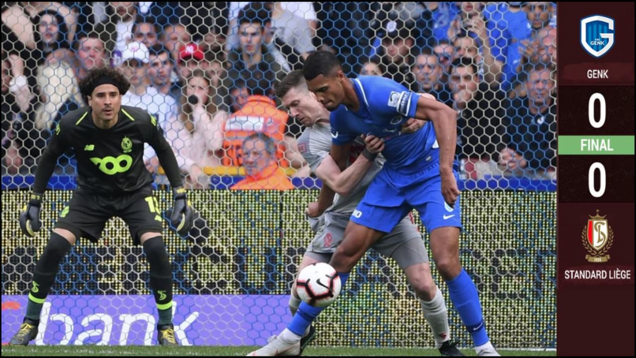 Memo Ochoa culminó su ciclo en el Standard Liege con empate ante Genk