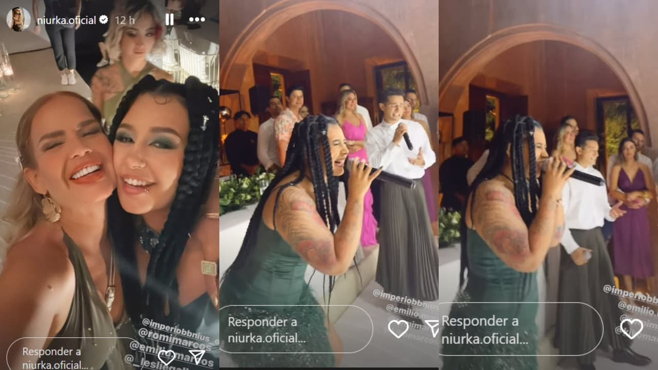 Romina Marcos se dejó ver con un look que incluyó extensiones en el cabello.