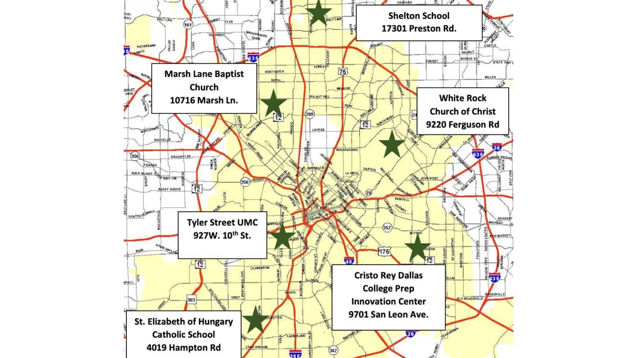Estas son las ubicaciones de entrega de árboles gratis en Dallas.
