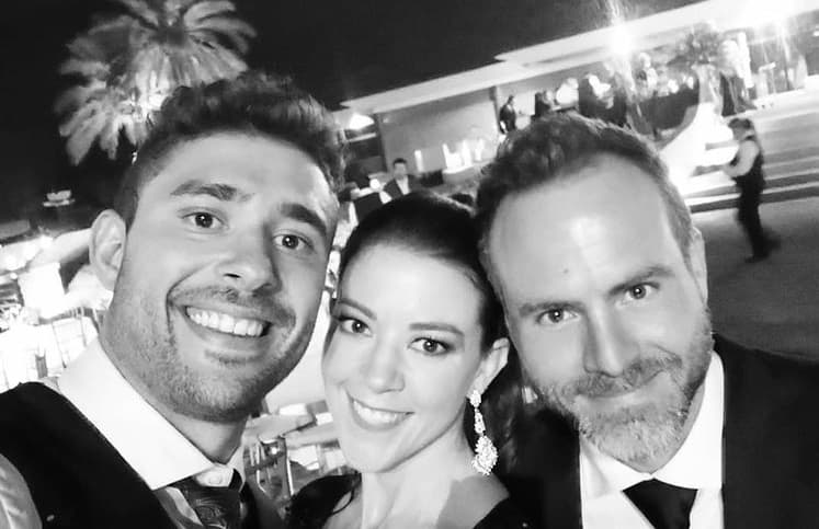 Pablo Castillo con Fernanda y Erik Hayser