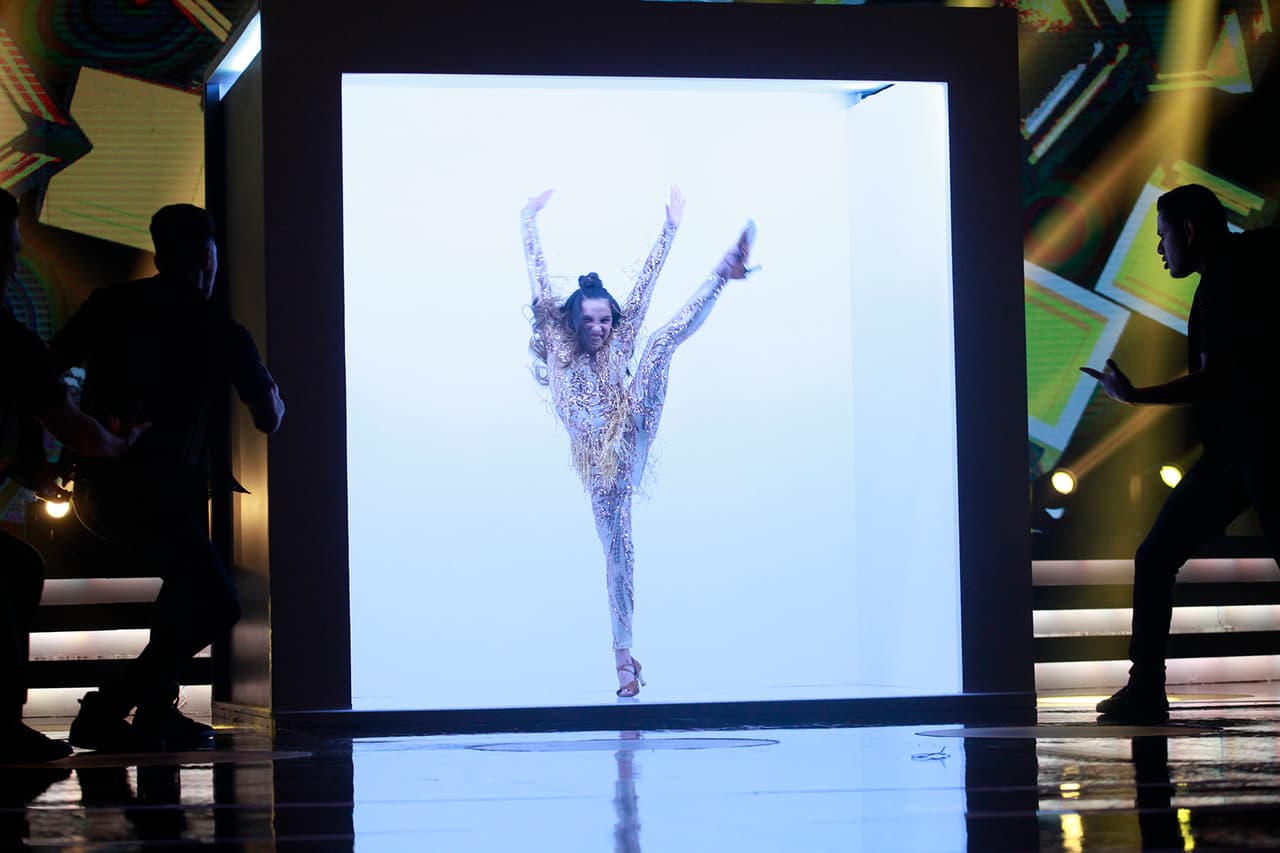 Desde que tocó la pista, Sara se puso en la piel de Jennifer Lopez.