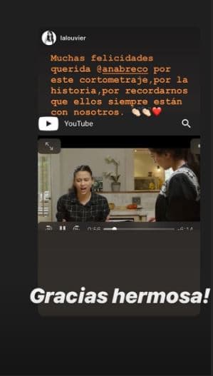 A través de sus historias en Instagram, la protagonista de 'Por amar sin ley' compartió algunos comentarios que ha recibido por parte de amigos y compañeros del medio artístico, tal fue el caso de la actriz Adriana Louvier.