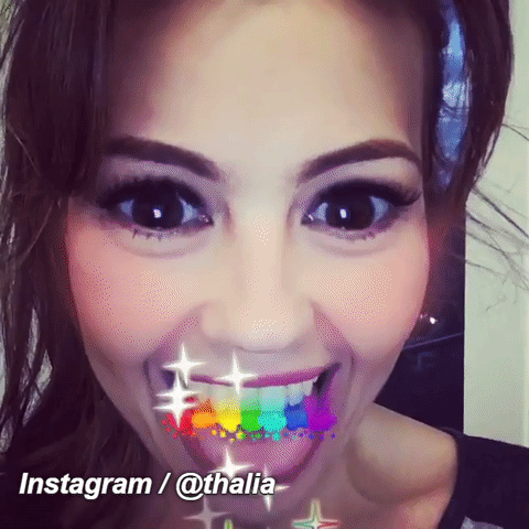 Thalía siempre está al pendiente de los filtros más novesos.