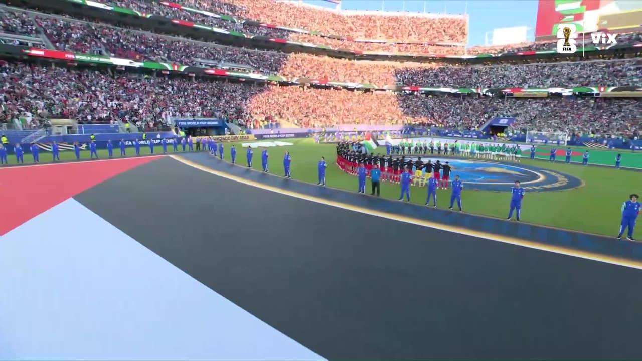 ¡Para el recuerdo! La ceremonia de himnos del Jordania vs. Argelia