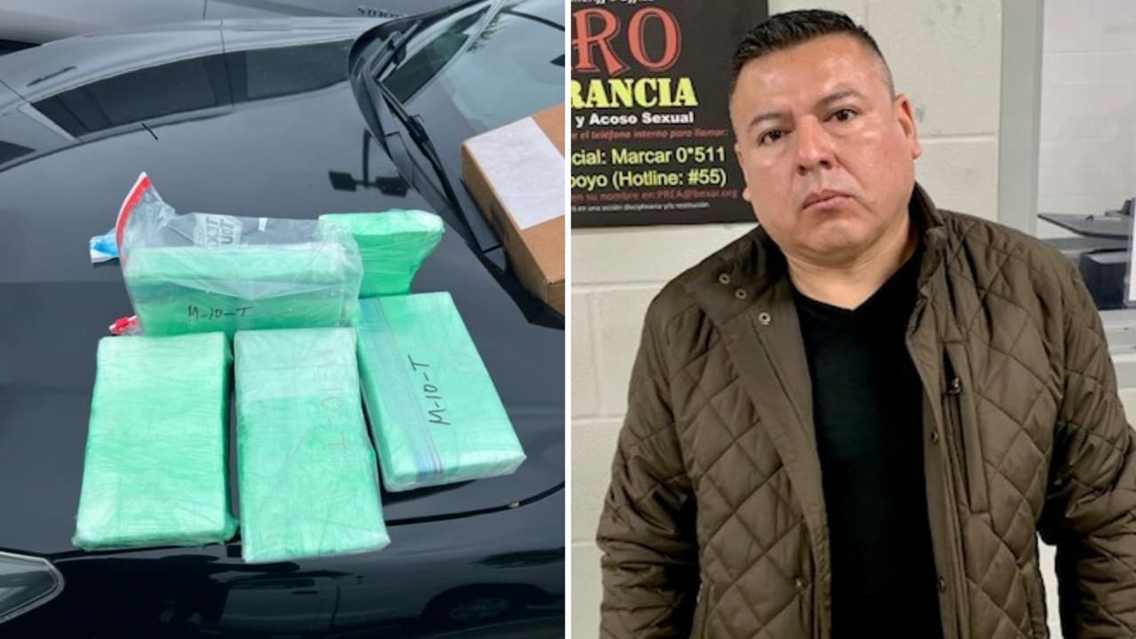 Decomisan 200 mil dólares en cocaína durante una parada de tráfico en San Antonio