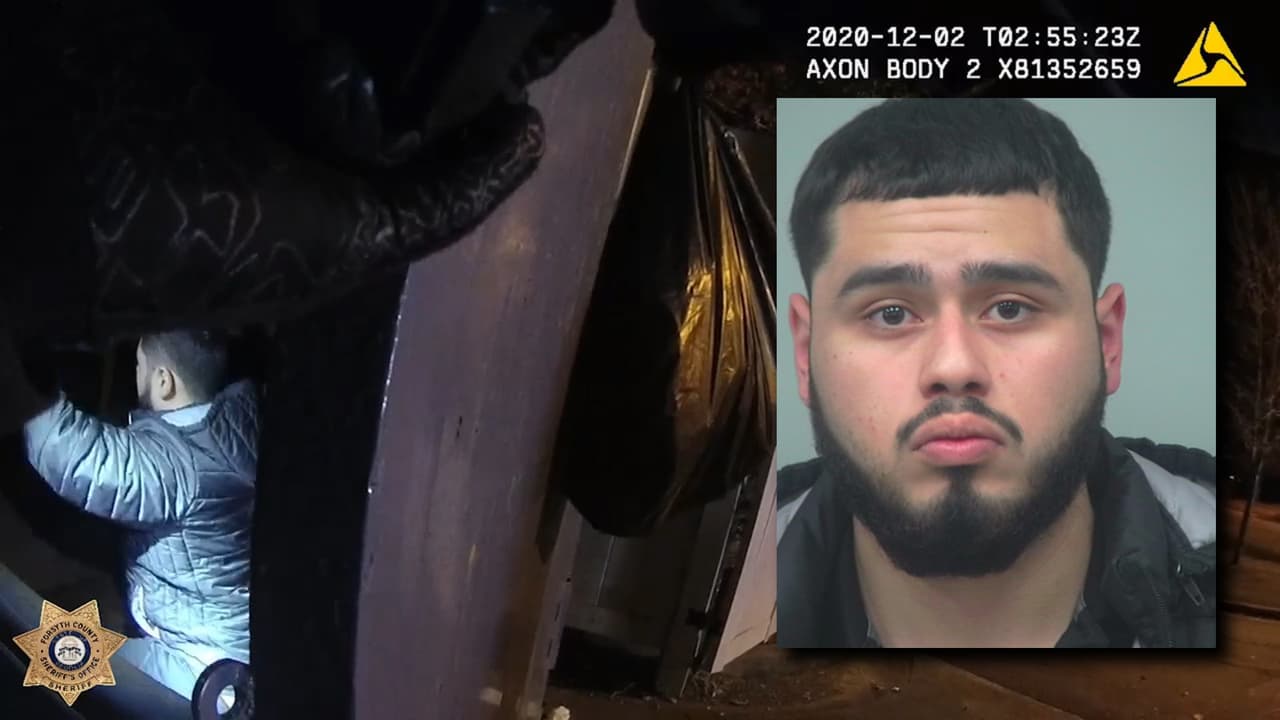 Billy Gálvez, de 22 años, era buscado por la muerte a tiros de Alejandro Ramírez, ocurrido en julio de 2020 afuera del salón Fusion Event en Norcross. Gálvez fue hallado escondido en un contenedor de basura en el condado de Forsyth.