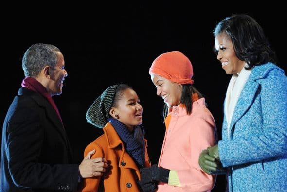 Así fue como los Obama ya están listos para celebrar la Navidad.