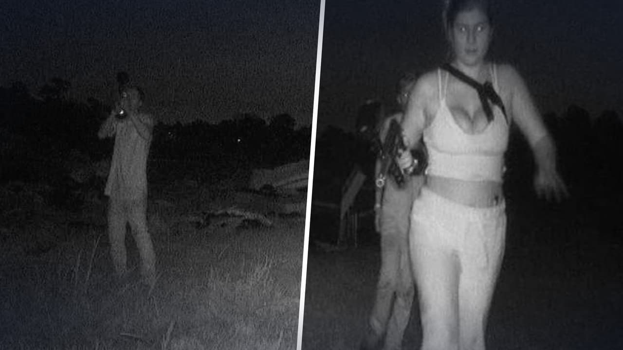 Jóvenes rompen una cámara de vigilancia con una pistola de pintura: policía pide ayuda para identificarlos