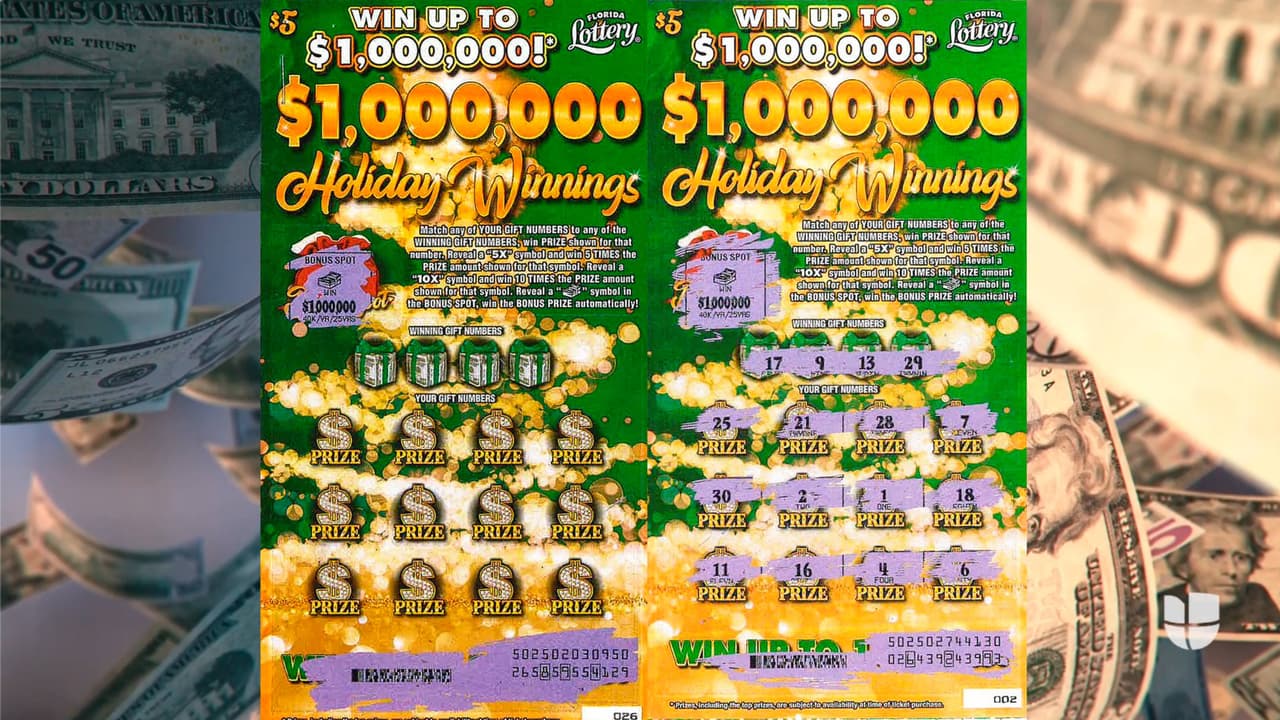 Dos residentes de Florida se convirtieron en millonarias este año nuevo con el raspadito de la Lotería de Florida.