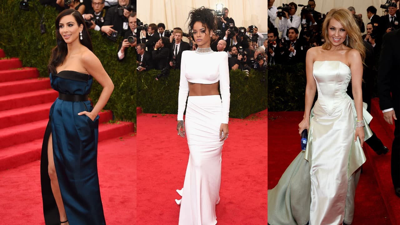 Fashionometro: Rodner no perdonó a Thalía, Rihanna y Kim en la alfombra de la MET gala