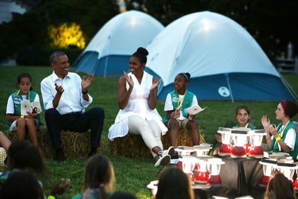 El mandatario se unió a las actividades.