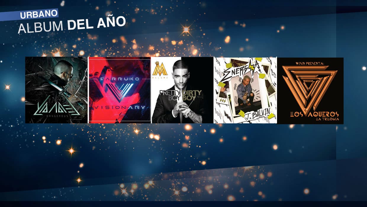 Estos son los discos que están nominados en la categoría urbano de Premio Lo Nuestro.