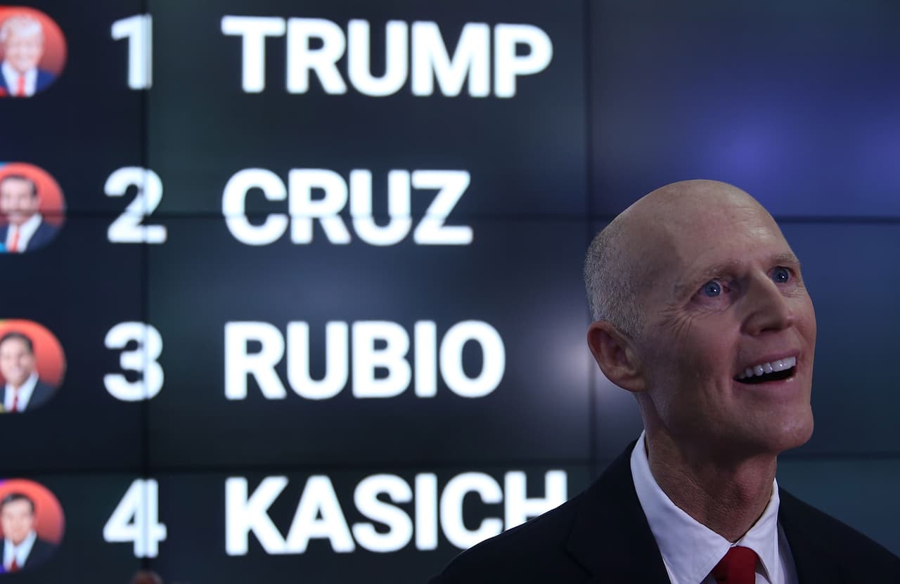 Rick Scott anunció su apoyo a Donald Trump