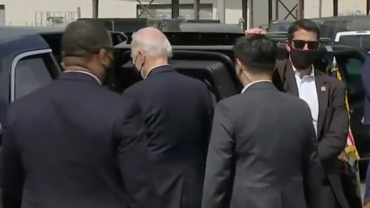 Un estricto dispositivo de seguridad del Servicio Secreto cuida todo detalle alrededor de Biden.