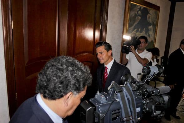 Peña aseguró que sabía que los cuerpos de seguridad de México se encontraban a punto de arrestar a El Chapo. Foto:  Miguel Carrillo 