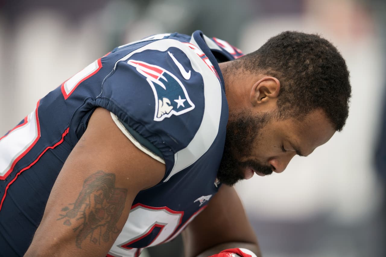 Kenny Britt apenas participó en tres juegos con los New England Patriots.