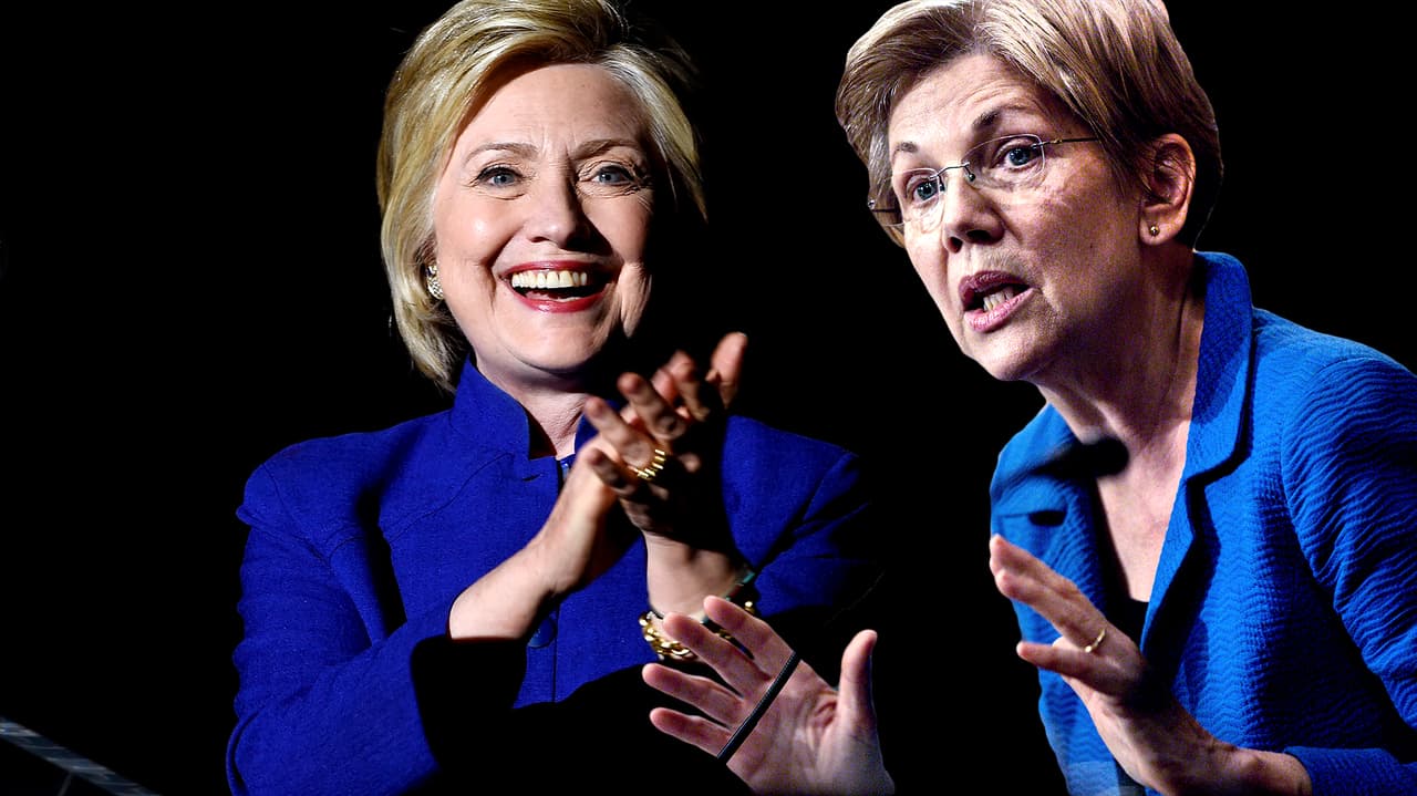 Hillary Clinton y Elizabeth Warren.