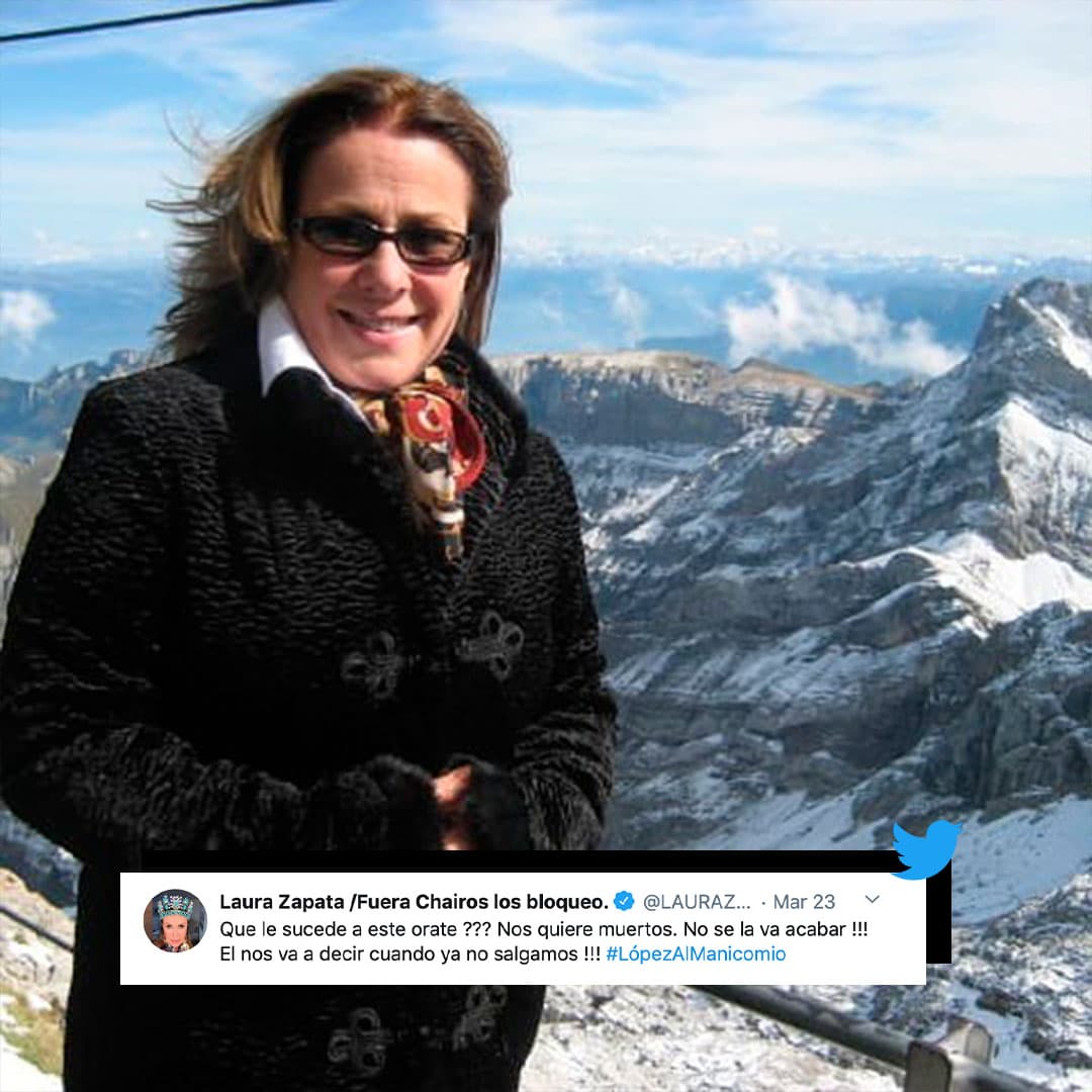 Laura Zapata tampoco guardó silencio ante sus recientes declaraciones, invitando a los mexicanos salir a restaurantes, y lo tildó de loco, además de criticar irónicamente su petición.