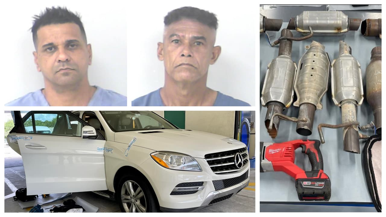 Uno de los hombres, Wong, estaba bañado en sudor y manchado de aceite. La policía registró el área y encontró la valla exterior de un negocio con signos de que había sido forzada. Tras investigar, comprobaron que le habían quitado los convertidores catalíticos a varios vehículos.