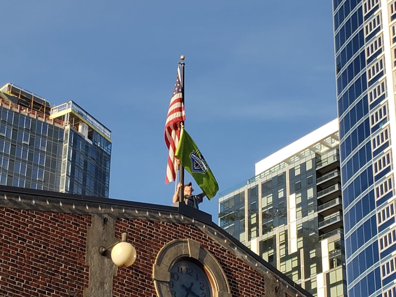 La ciudad entera apoyando a los Seattle Sounders.