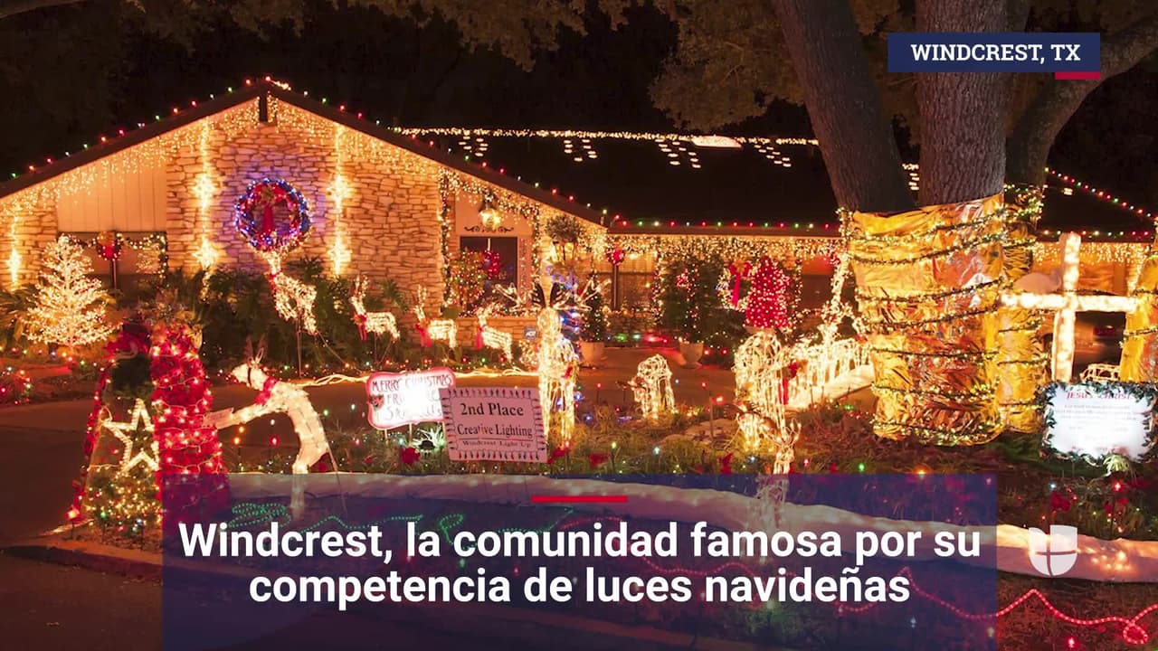 Windcrest, la comunidad del condado de Bexar famosa por su competencia de luces navideñas