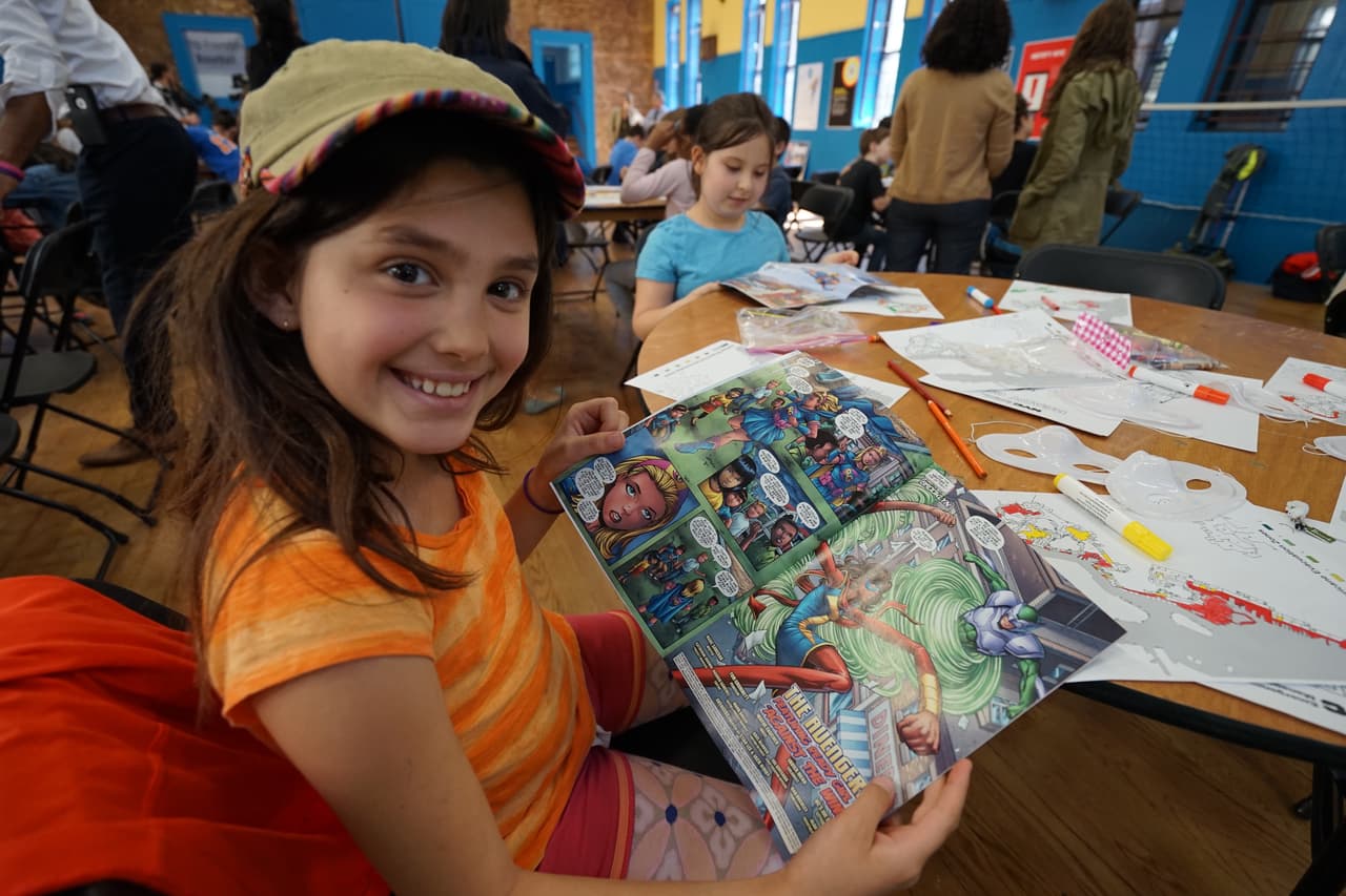 "Es entretenido aprender así sobre huracanes", nos dijeron los estudiantes.