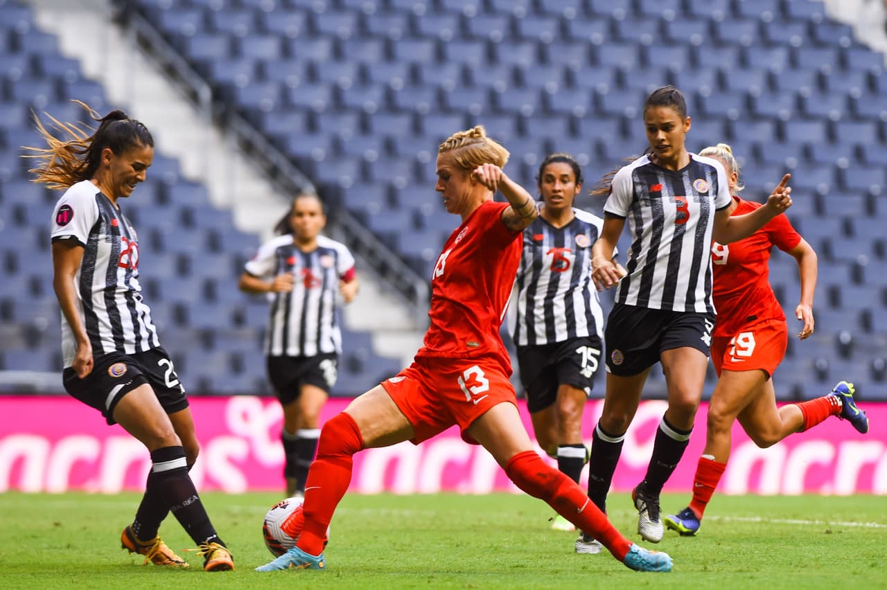 Canadá no permitió que Costa Rica diera la sorpresa y las venció 2-0 en el Estadio BBVA de Monterrey para así sellar su pase a Semifinales del Clasificatorio Femenil Concacaf W con paso perfecto.