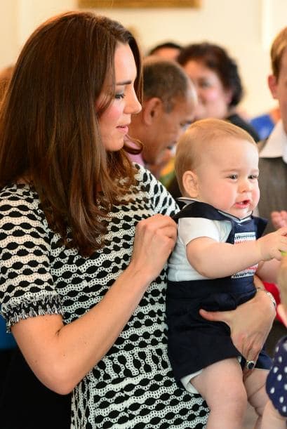 Durante la visita oficial de sus padres a Nueva Zelanda, George ha tenido una participación estelar.