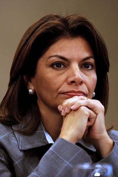 Y su colega costarricense, Laura Chinchilla, se ubica en el puesto 83.