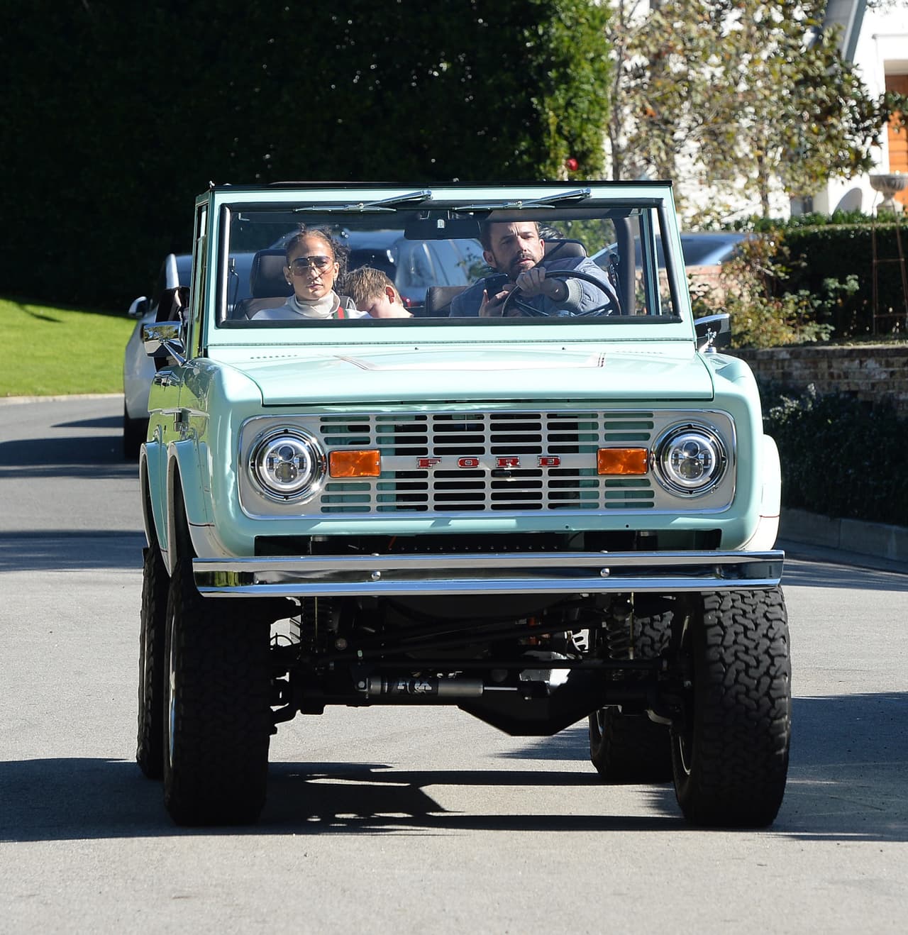 Lo hicieron a bordo de esta camioneta 'vintage'.
<br>