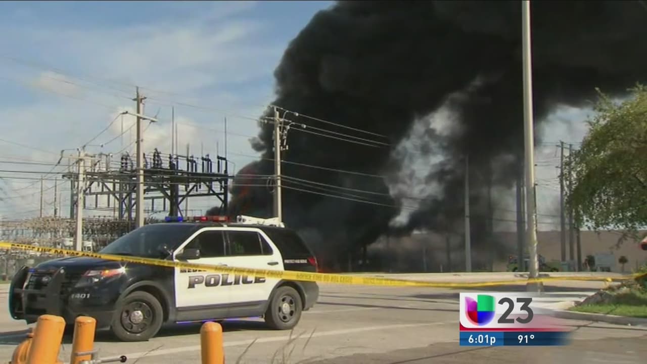Se reporta explosión en subestación de la FPL al noroeste de Miami Dade