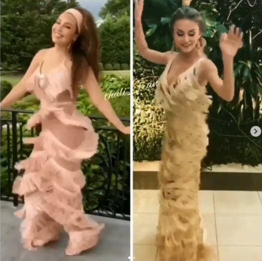 Por cierto, no solamente le copió a Consuelo Duval, los fans de Thalía descubrieron que Angelique Boyer también llevó este atuendo hace un año.