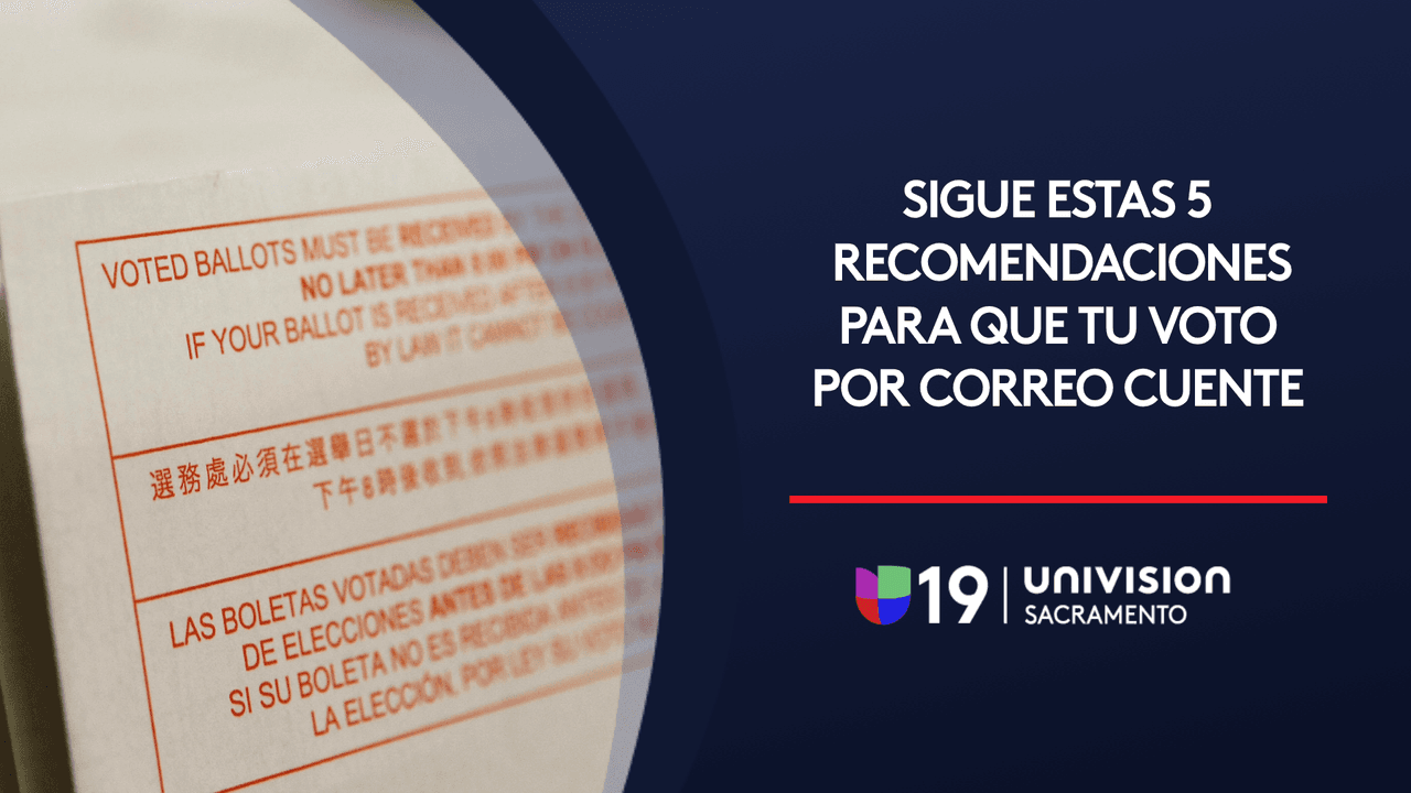 Sigue estas 5 recomendaciones para que su voto por correo cuente en California