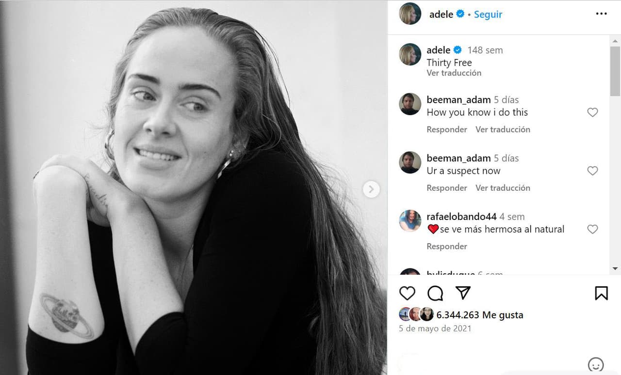 El tatuaje de Saturno de Adele